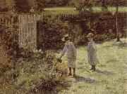 Wladyslaw Podkowinski Children in the Garden France oil painting artist